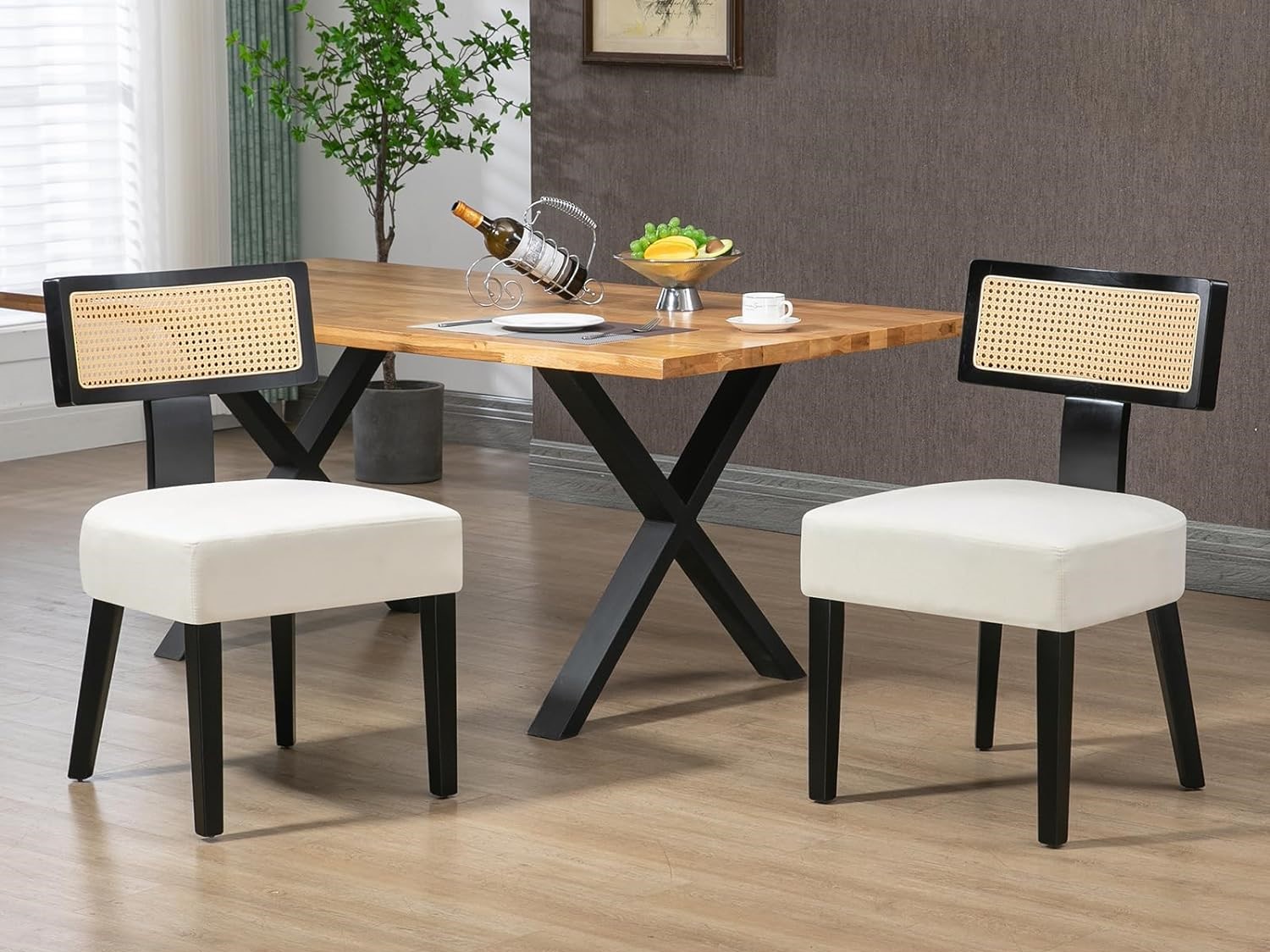 Modern Rattan dining chairs